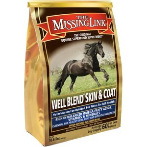 The Missing Link Well Blend Skin & Coat Powder Horse Supplement, 10.6-lb bag