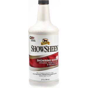 Absorbine Showsheen Showring Shine Original Horse Hair Polish & Detangler, 32-oz bottle