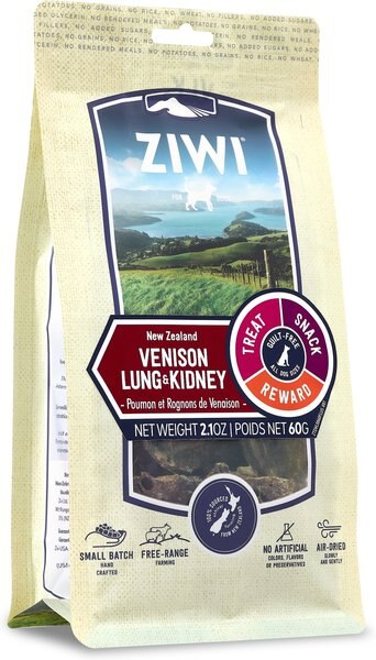 Ziwi Vension Lung & Kidney Dog Treats, 2.1-oz bag slide 1 of 5