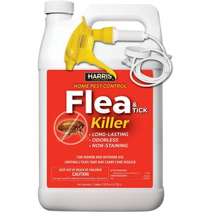Harris Home Pest Control Flea & Tick Killer Spray, 128-oz bottle