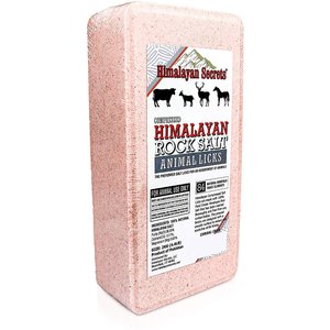 Himalayan Secrets All-Natural Compressed Himalayan Rock Salt Block, 4.4-lb brick