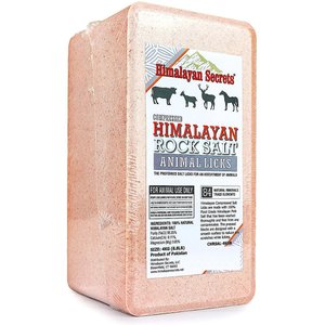 Himalayan Secrets All-Natural Compressed Himalayan Rock Salt Block, 8.8-lb brick