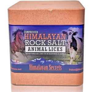 Himalayan Secrets All-Natural Compressed Himalayan Rock Salt Block,22-lb brick