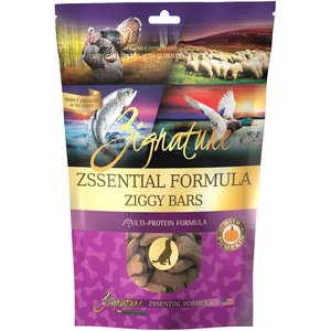 Zignature Grain-Free Zssential Formula Ziggy Bars Biscuit Dog Treats, 12-oz bag