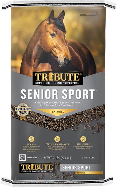 Tribute Equine Nutrition Senior Sport High Fiber, High Fat Horse Feed, 50-lb bag slide 1 of 4