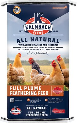 Kalmbach Feeds All Natural 20% Protein Full Plume Feathering Chicken Feed, 50-lb bag, slide 1 of 1
