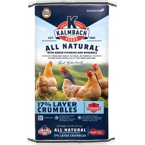 Kalmbach Feeds All Natural 17% Protein Layer Crumbles Chicken Feed, 50-lb bag