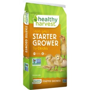 Healthy Harvest Non-GMO 20% Protein Chick Starter Grower Crumbles Chicken Feed, 20-lb bag