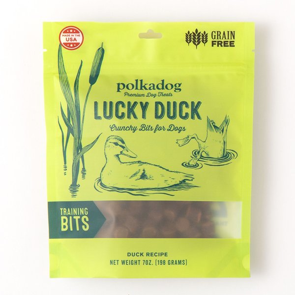 Polkadog Lucky Duck Training Bits Dehydrated Dog Treats, 8-oz bag slide 1 of 2