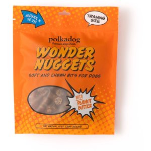 Polkadog Wonder Nuggets Peanut Butter Flavor Soft & Chewy Dog Treats, 12-oz bag