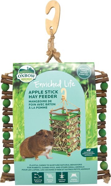 Oxbow Apple Stick Hay Small Animal Feeder slide 1 of 3