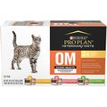 Purina Pro Plan Veterinary Diets OM Savory Selects Wet Cat Food Variety Pack, 5.5-oz can, case of 24