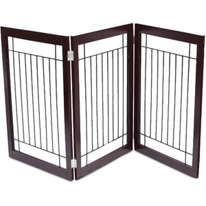 Internet's Best Traditional Wire Dog Gate, 30-in, Espresso, 3 Panel
