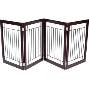 Internet's Best Traditional Wire Dog Gate, 30-in, Espresso, 4 Panel