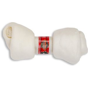The Rawhide Express Natural Flavor Knotted Dog Bone, 8-9-in