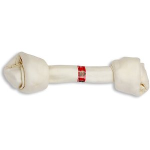 The Rawhide Express Natural Flavor Knotted Dog Bone, 19-20-in