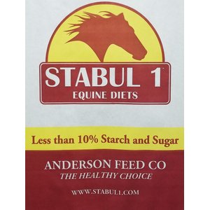 Stabul 1 Plus Fenugreek Low Sugar, Low Starch Horse Feed, 40-lb bag