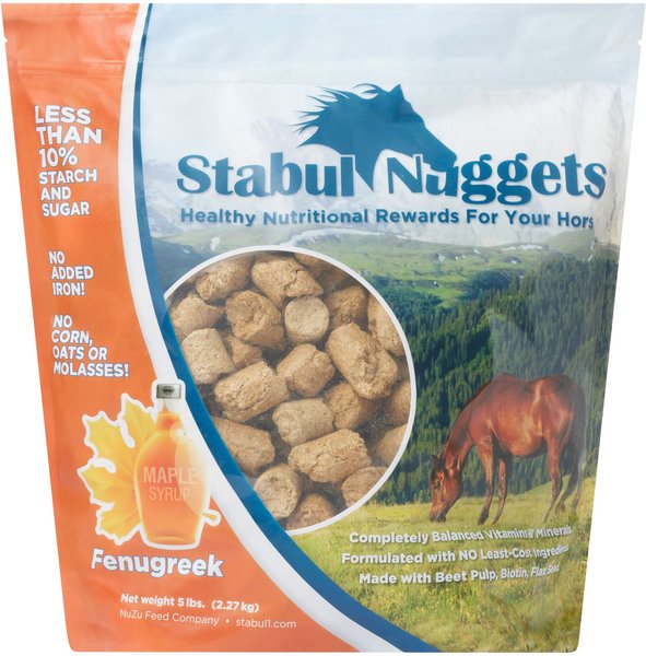 Stabul Nuggets Molasses-Free Fenugreek Horse Treats, 5-lb bag slide 1 of 2