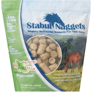 Stabul Nuggets Molasses-Free Peppermint Horse Treats, 5-lb bag