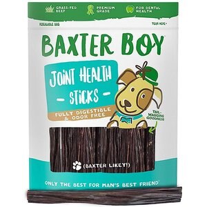 Baxter Boy Premium Beef Gullet Sticks 6" Dog Treats, 25 count