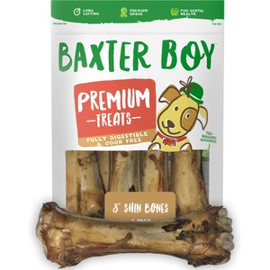 Baxter Boy 8" Beef Shin Bone Dog Treat, 3 count
