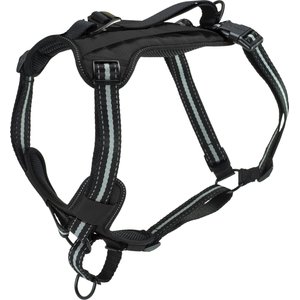 PetSafe Walk Along Nylon Reflective Back Clip Dog Harness, Black, Large: 26 to 39-in chest