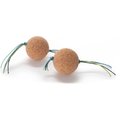 Hauspanther Cork Bombs Cork Chaser Cat Toy, 2 count, Ocean