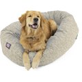 Majestic Pet Palette Heathered Bagel Bolster Dog Bed, Tan, X-Large