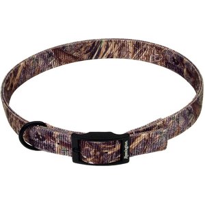 Remington Double-Ply Patterned Hound Reflective Dog Collar, Mossy Oak Duck Blind, 16 to 20-in neck, 1-in wide