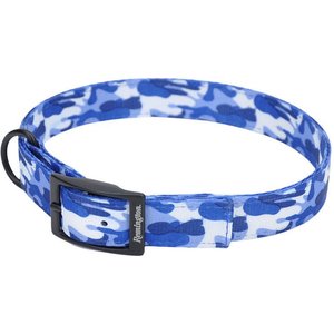 Remington Double-Ply Patterned Hound Reflective Dog Collar, Remington Camo Blue, 22 to 26-in neck, 1-in wide