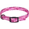 Remington Double-Ply Patterned Hound Reflective Dog Collar, Remington Camo Pink, 20 to 24-in neck, 1-in wide