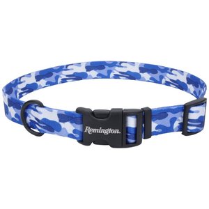 Remington Patterned Polyester Dog Collar, Remington Camo Blue, 18 to 26-in neck, 1-in wide