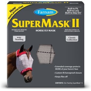 Farnam SuperMask II Horse Fly Mask Classic Collection, Yearling