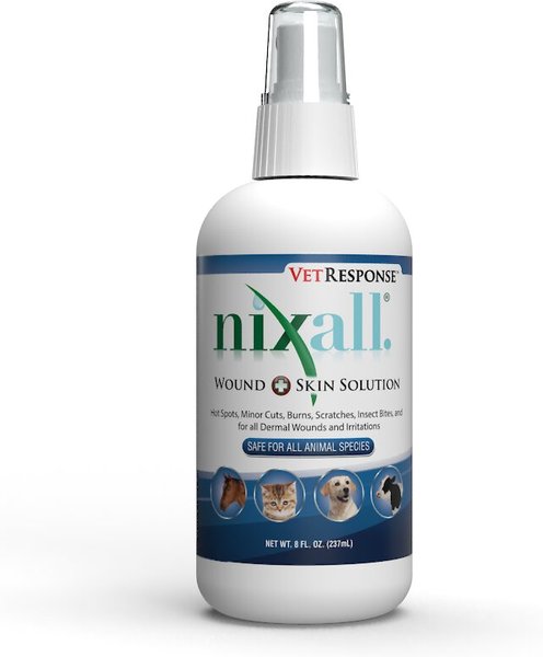 Nixall VetResponse Wound & Skin Solution for Dogs, Cats & Horses, 8-oz bottle slide 1 of 1