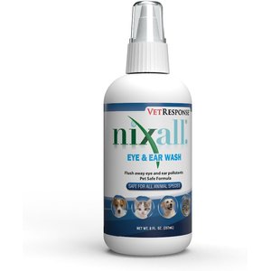 Nixall VetResponse Eye & Ear Dog, Cat & Horse Wash, 8-oz bottle