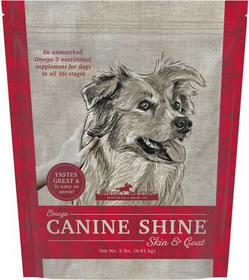 Omega Fields Omega Canine Shine Skin & Coat Dog Supplement, slide 1 of 1