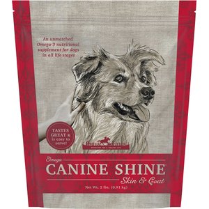 Omega Fields Omega Canine Shine Skin & Coat Dog Supplement, 2-lb bag