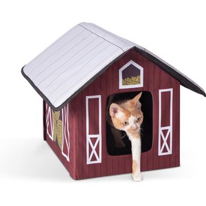 K&H Pet Products Outdoor Unheated Kitty House Cat Shelter, Barn