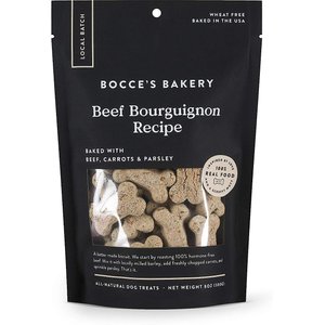 Bocce's Bakery Local Batch Beef Bourguignon Recipe Dog Treats, 8-oz bag
