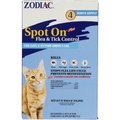 Zodiac Spot On Plus Flea & Tick Spot Treatment for Cats & Kittens, under 5-lbs, 4 Doses (4-Months Protection)