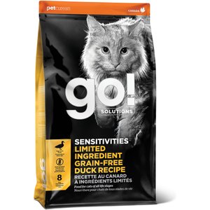 Go! Solutions SENSITIVITIES Limited Ingredient Duck Grain-Free Dry Cat Food, 16-lb bag