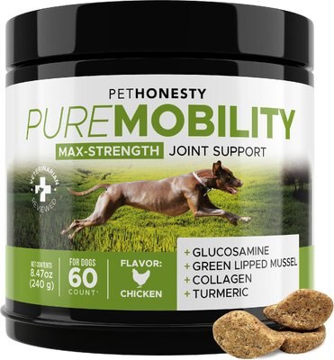 PetHonesty Pure Mobility Max-Strength Chicken Flavored Soft Chews Joint & Mobility Supplement for Dogs, slide 1 of 1