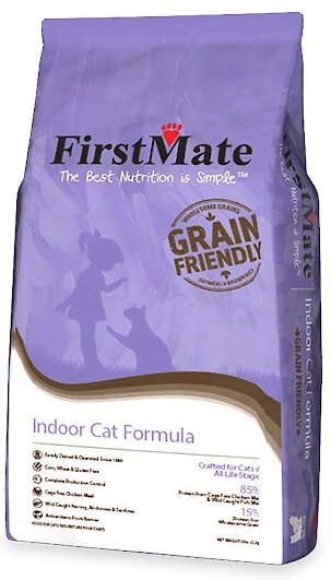 FirstMate Grain Friendly Indoor Cat Formula Cat Food, 5-lb bag slide 1 of 1
