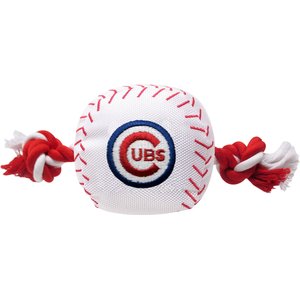 Pets First Chicago Cubs Nylon Baseball Rope Dog Toy