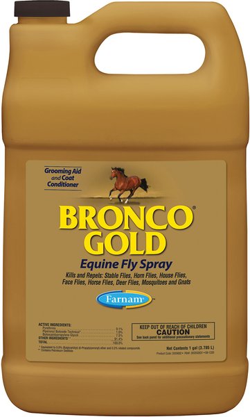 Farnam Bronco Gold Equine Fly Horse Spray, 1-gal bottle slide 1 of 1