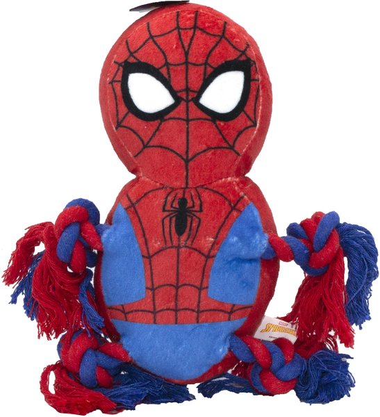 Fetch For Pets Marvel Comics Spiderman Squeaky Knot Buddy Dog Toy slide 1 of 1