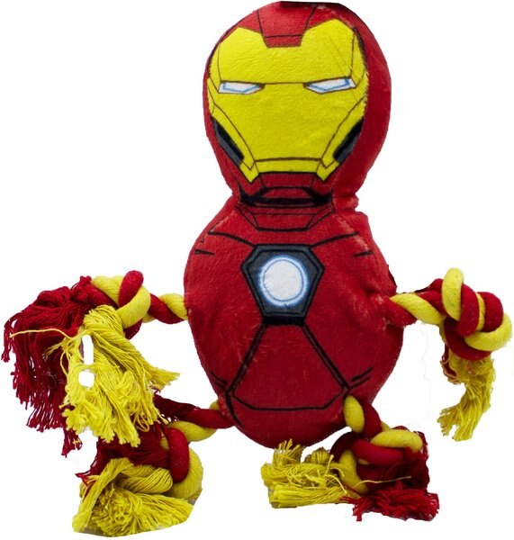 Fetch For Pets Marvel Comics Iron Man Squeaky Knot Buddy Dog Toy slide 1 of 2