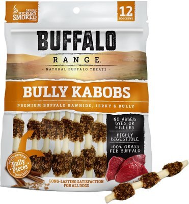 Buffalo Range Bully Dippers Rawhide & Jerky Kabobs Dog Treats, slide 1 of 1