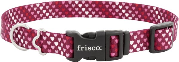 Frisco Gradient Hearts Polyester Dog Collar, Gradient Hearts, MD - Neck: 14–20-in, Width: 3/4-in slide 1 of 4