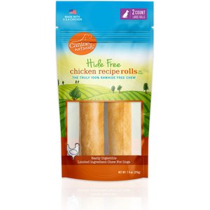 Canine Naturals Hide Free Chicken Recipe Large Dog Treats, 2 count